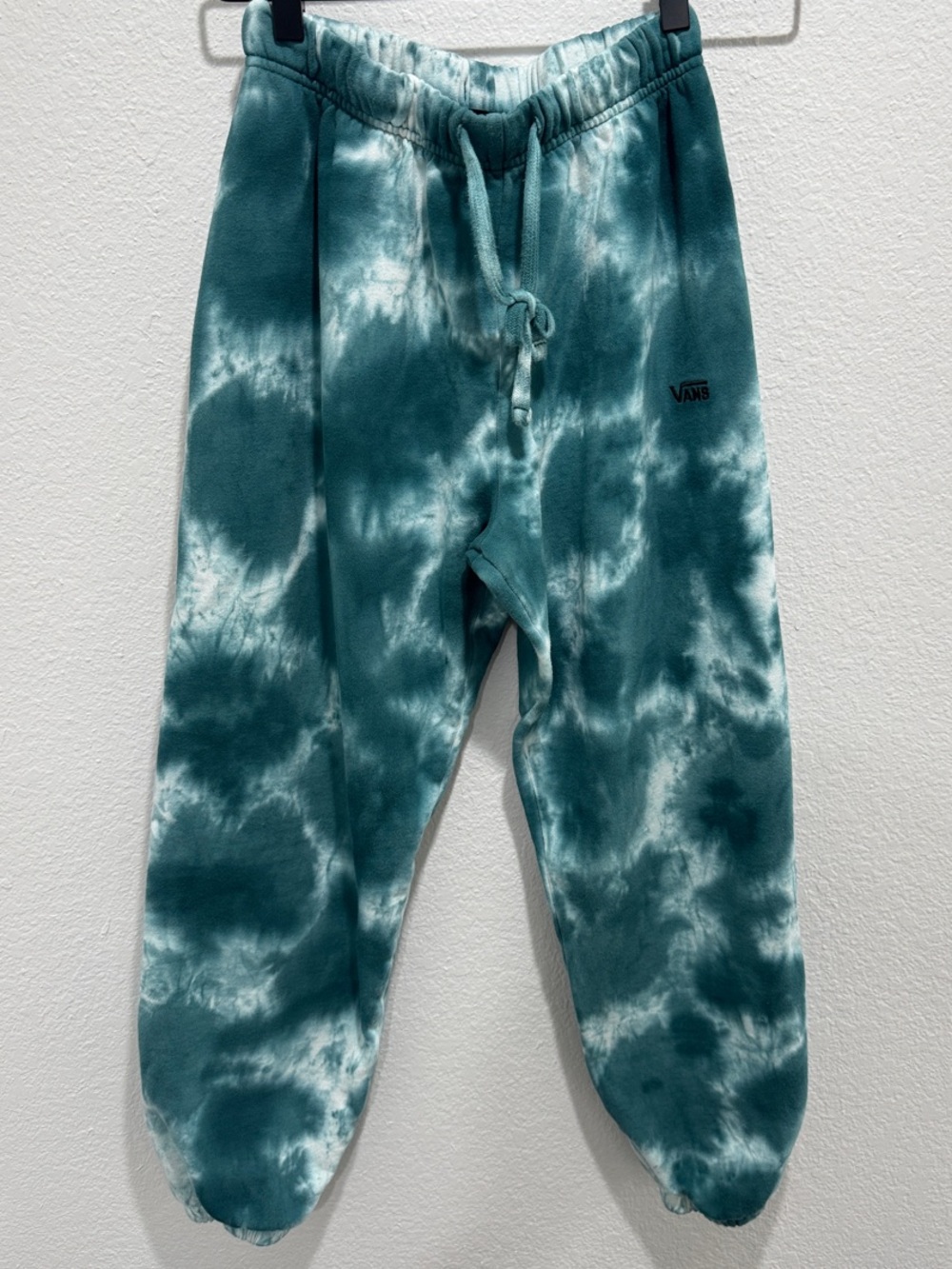 Vans Teal & White Tie-Dye Joggers